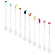 10PCS Acrylic Cocktail Stir Sticks with Colorful Bar Accessories - Fun Mixing