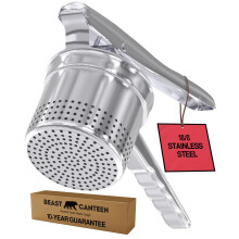 Beast Canteen Potato Ricer Masher - Ricer for Mashed Potatoes, Made of 18/8 Stainless Steel, Make Fluffy Smooth Mashed Potatoes & Rice Cauliflower, V