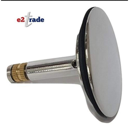ADP Adjustable Bath 47mm Pop Up Waste Plug Only with Flat Seal Chrome 2