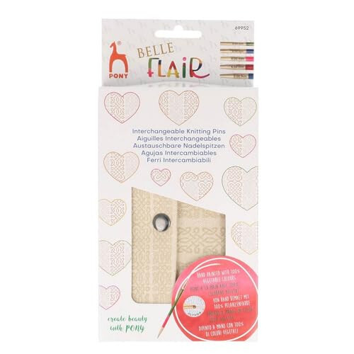 Pony Belle Flair Interchangeable Knitting Tips Set 14cm 3.00-5.00mm 2