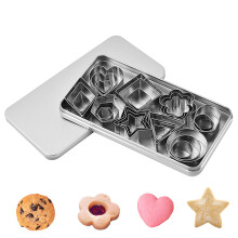 Stainless Steel Cookie Cutters (30 Pcs), Cookie Cutters, Mini Biscuit Cutters for Making Biscuits, Cakes, Pastries and Icing, with Storage Box