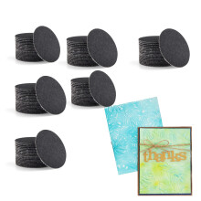 120Pcs/Set Sanding Disks for Use with Mini Ink Blending Tool,Medium-Grit Sandpaper Provides The Ideal Friction to Work on Cardstock, Chipboard, Wood,