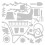 Sizzix Thinlits Die Set 23 Pack 664379 Garden Shed by Sophie Guilar; Ideal for Card Making. 3