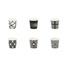 Excelsa 66325 Set of 6 Coffee Cups, Porcelain