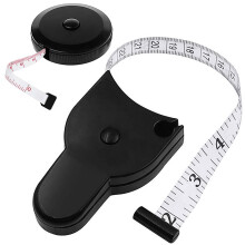 Body Measuring Tape Set - Soft Tape Measure, 2Pcs Retractable 60inch 150cm Double Scale Sided Weight Loss Ruler Tools with Button Retract for Sewing