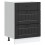 LAPOOH Kitchen Base Cabinet Lucca Black Engineered Wood-854270 3