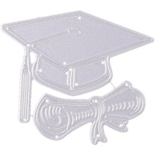 Graduation Cap Die Cuts, Caps Die Cutting DIY Album Paper Cards Making Stencils Embossing Template for High School Graduation Party Card Making, Grad