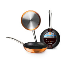 30cm Copper Frying Pan, Non-Stick Material, Ergonomic Handle, Suitable for All Types of Cookers Designed for: Daily Cooking and Sauteing.