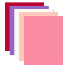 AWEELON 25Pcs Valentine CardStock Thick Paper Colored Scrapbook Paper for DIY Valentine Card Making Party Home Office School Gift Craft Supplies