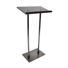 Clear Podium Stand,Acrylic Pulpits Desk for Churches,Professional Presentation Podium Lectern with Wide Reading Surface,Portable Floor Standing Speak