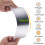 ARSMOGEN 4 Pieces Flexible 6" x 9" Self-Adhesive Non-Glass Plastic Mirror Sheets 4