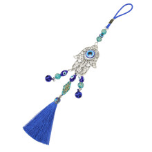 Lebendige blaue Augenschmuck-Aufhängung mit Fransen Dekoration für Auto, Büro & Zuhause