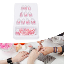 24pcs Women Girls Exquisite Fake Nail Tips Full Cover Manicure Tool