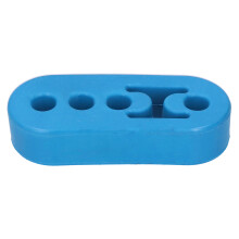 Noise-Reducing Universal Blue 12mm Exhaust Hanger with 4 Holes