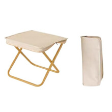 Portable Folding Camp Stool With Carry Bag Collapsible Outdoor Chair For Travel Hiking Fishing Picnic Barbecue 29x31 Cm