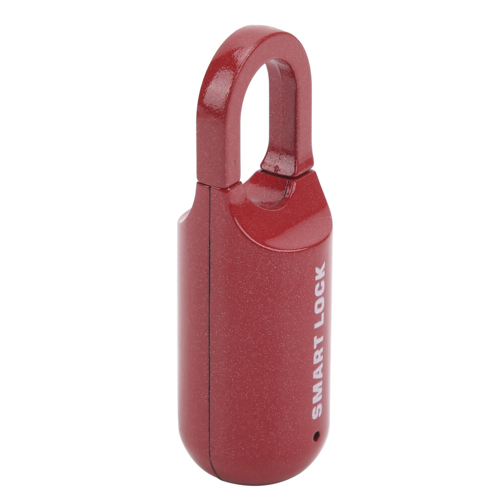 Usb Rechargeable Fingerprint Padlock Anti-Theft Red For Luggage & Cases 9411378613999