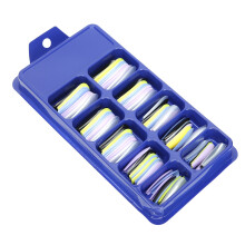 Home DIY Nail Tips 03 Colorful Full Cover Fake Nails Easy & Fast Application