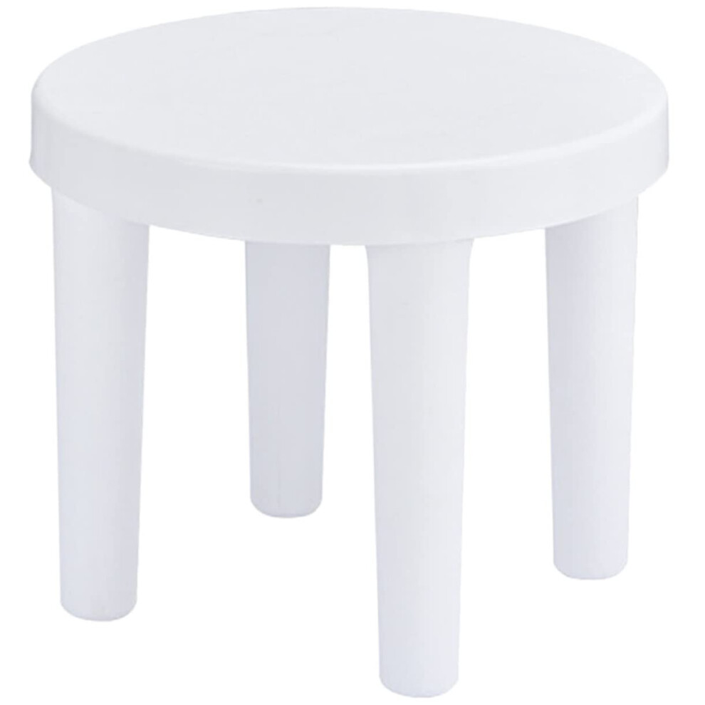 Nonslip Kids Stool Threelegged Bathroom Footstool Toddler Step Stool 25X27 Cm 27X25 Cm Shoe Changing Living Room White
