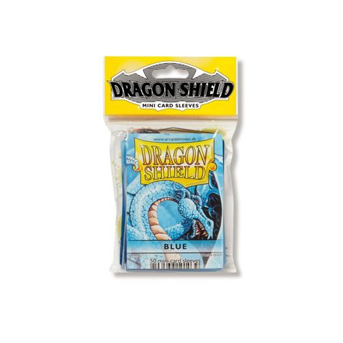 Asmodee Dragon Shield - Mini (50) - Blue - Board Game