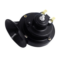 Air Horn Dual Tone Snail Horn For Motorcycle 12V60V Black 110dB Loud