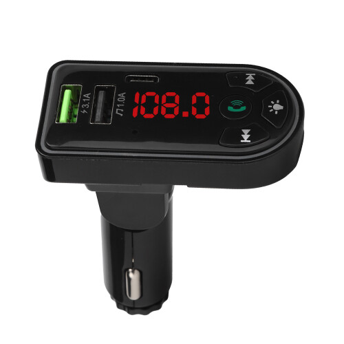 Πομπός Bluetooth FM για αυτοκίνητο με κλήσεις hands free, ασύρματη ροή μουσικής, καταστολή 2