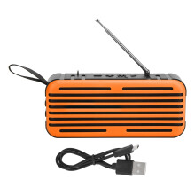 Mini radio numérique portable avec réception supérieure, haut-parleur intégré pour une excellente qualité sonore, double alimentation pour une