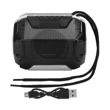 Trådløs Bluetooth 5.2-højttaler med FM-radiofunktion, fjernbetjening, afstand, enkel batteriinstallation, dyb og klar lyd til musikelskere, port