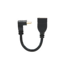 Kompakt HDMI-rettvinklet adapterkabel gullbelagt Plug and Play HDMI-skjøteledning for 1080P Full HD, 3D og 4K UHD-kompatibilitet med støvtett deksel
