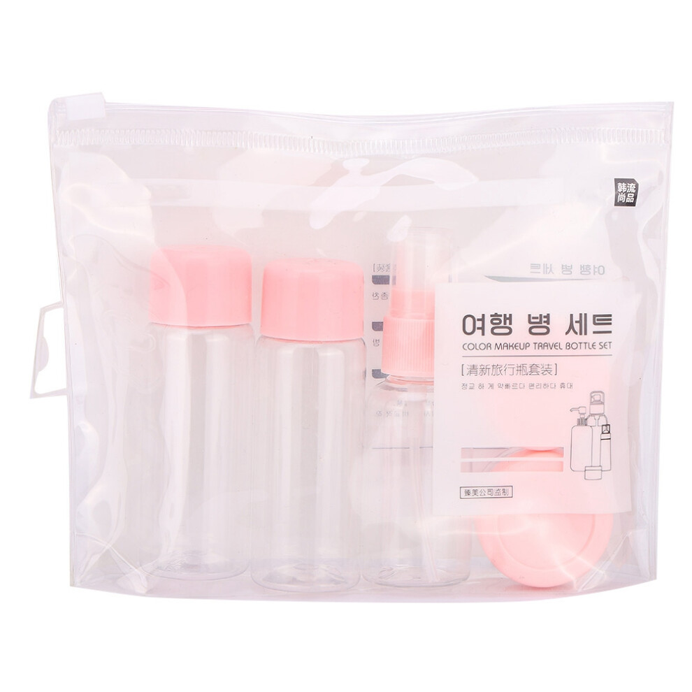 Reusable Travel Bottles Set, Portable Dispenser Bottle Leak-Proof Toiletry Containers Travel Size Cosmetics Bottle with Fine Mist Sprayer for Skincar