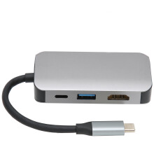 Hub polyvalent pour une connectivité optimale, adaptateur HDMI transparent et charge rapide PD, conception portable idéale pour vos déplacements,