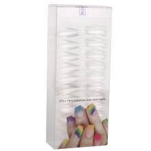 Acryl transparante nepnagels, plaknagels, kunstmatige nageltips, manicureaccessoire, volledige dekking, doe-het-zelf nagelkunst, gemakkelijk te