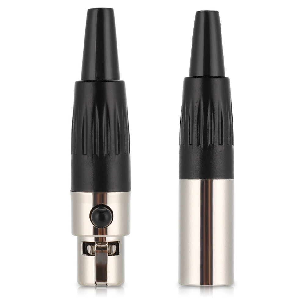 Mini Xlr Male To Xlr Female Adapter Cable, Universal Compatibility Ensured, Oxygen Free Copper For Signal Clarity, Plated Connectors Resistant Gold 9138057403305