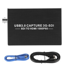 Placa de captura SDI com saída HDMI, captura de vídeo 1080p a 60 fps, USB 3.0 de alta velocidade, tecnologia de baixa latência, sem necessidade de