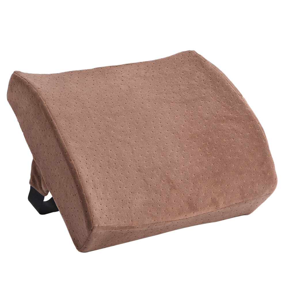Instant Relief Lumbar Support, Navy Velvet Memory Foam with Ergonomically Designed Side Pocket for Small Object Storage, Promotes Excellent Posture a