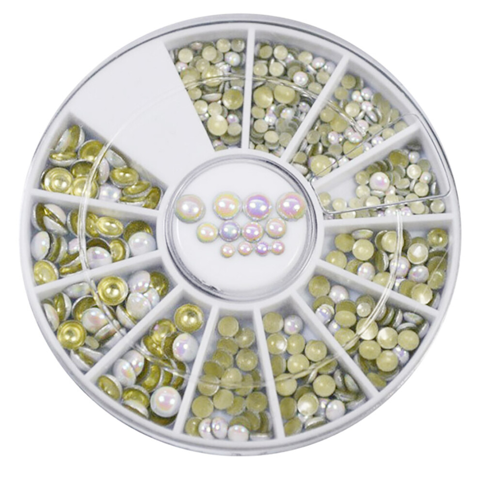 Fashion Nail Art Decorations 3D Nail Art Sparkle Charms Nail Art Decoration Flatback Imitation Pearls Acrylic Rhinestones Easy To Use Widely Used Hig
