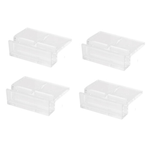 4Pcs Aquarium Fish Tank Plastic Clips Glass Cover Strong Support Holde