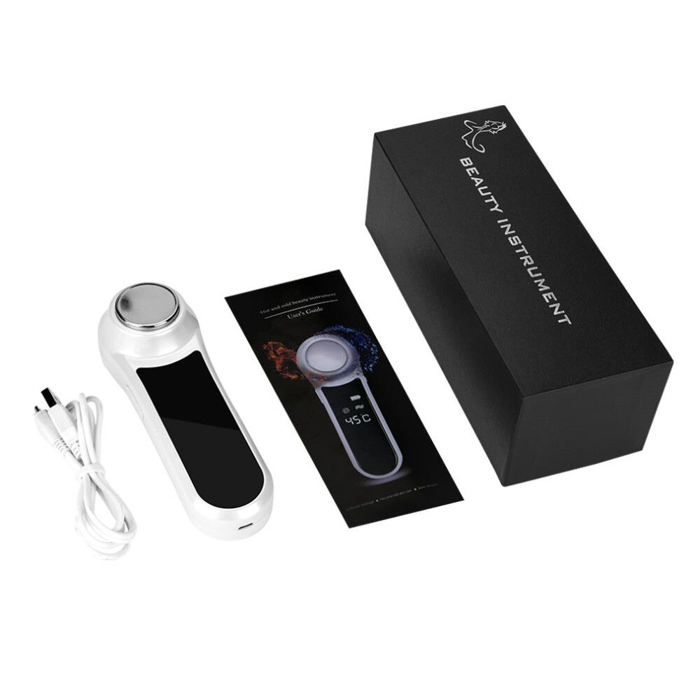 Facial Rejuvenation Wand, Anti-Aging Skin Tightening Device With Sonic Vibration And Ion Microcurrent For Deep Penetration, Hot & Cool Function For