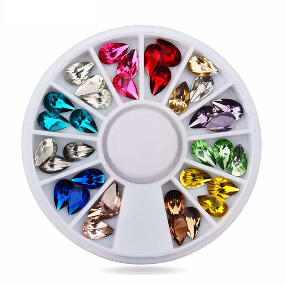 Multi Faceted Cut Multi Function Easy To Apply Sparkle Rhinestone Vibrant And Durable Flatback Gems Sew On Rhinestones Acrylic Water Drop Glitter For