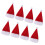 8 Pieces Christmas Cap Wine Bottle Cover Hats Party Dinner Tableware D 3