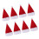 8 Pieces Christmas Cap Wine Bottle Cover Hats Party Dinner Tableware D 2