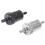 2 Pieces 8mm 5/16" Aluminium Inline Fuel Petrol Diesels Filter Univers 3