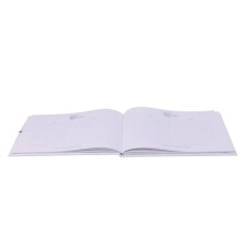 Wedding Guest Book White Lace Purple Flowers Signing Book Party Decora