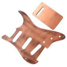 SSS Pickguard Shield w/ Backplate for ST Electric Guitar Copper Color