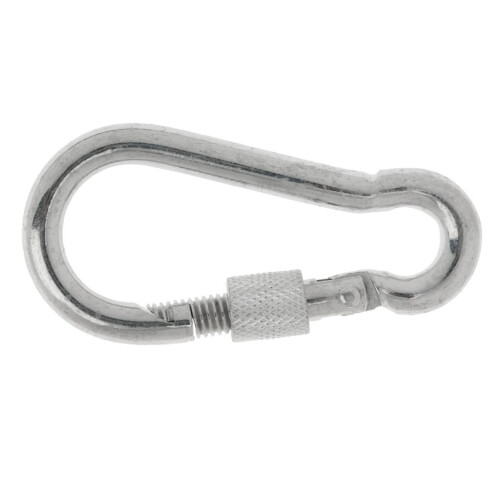 1 x Screw Lock D Shape Carabiner Hook Keyring Clips Camping Outdoor Bu 2
