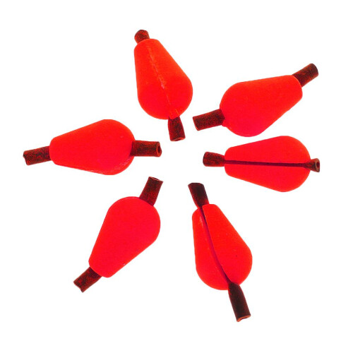 6Pcs Float Foam Strike Indicator For Fly Fishing Red 1