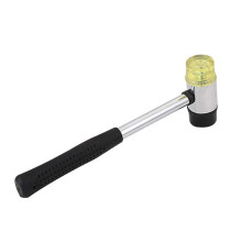 Dual Head Plastic and Rubber Hammer Compact Jewelry Tool for Leather Crafts Woodworking Installation Hammer