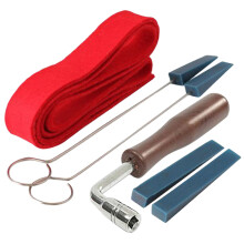 6Pieces/Set Piano Tuning L-Hammer Wrench Lever Mute Kits Strip Rubber