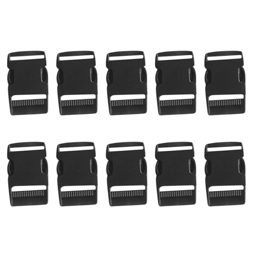 10 Pieces 38mm Plastic Side Quick Release Buckle Replacement Belt Conn 1