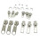 22 Pieces Zipper Repair Kit Zipper Slider Head Stop Replacement Fix Yo 3