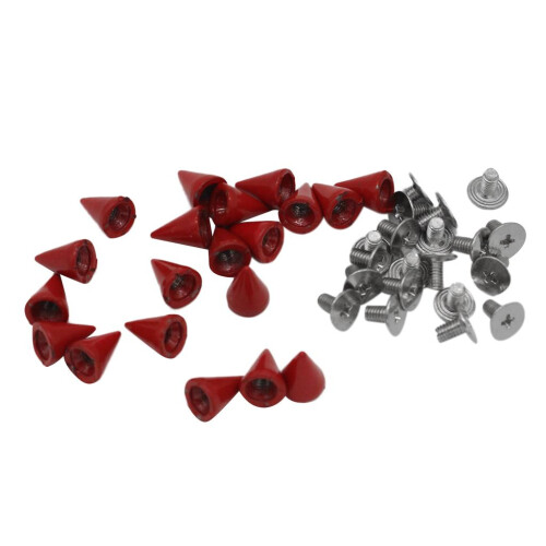 20 Sets Alloy  Head Screw Back Rivets DIY Belt Bags Accessory 7x10mm 2